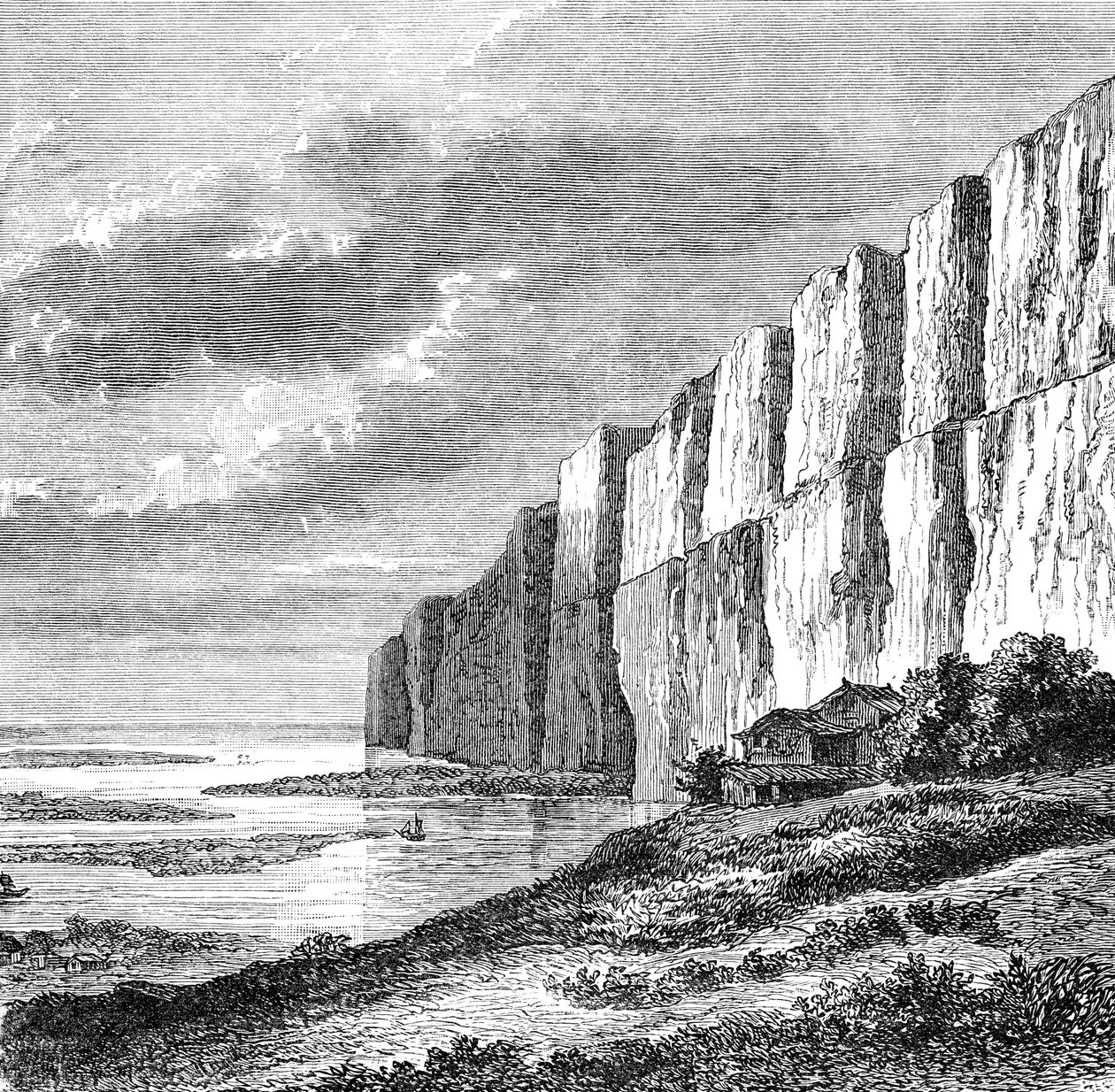 黄河峭壁，黄河，c1890 作者 不明