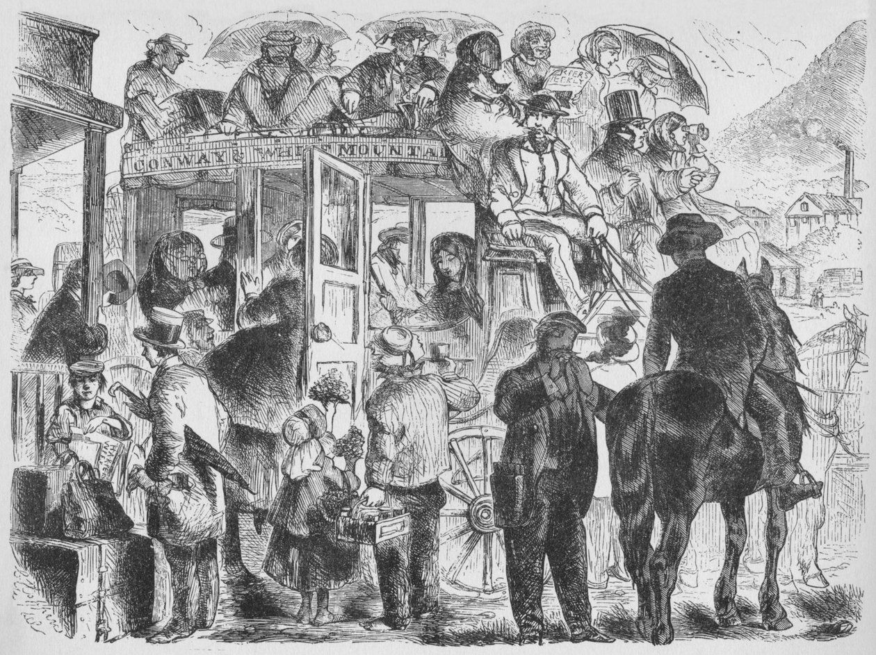 渡假胜地和饭店的客车，c1859，1938年 作者 不明