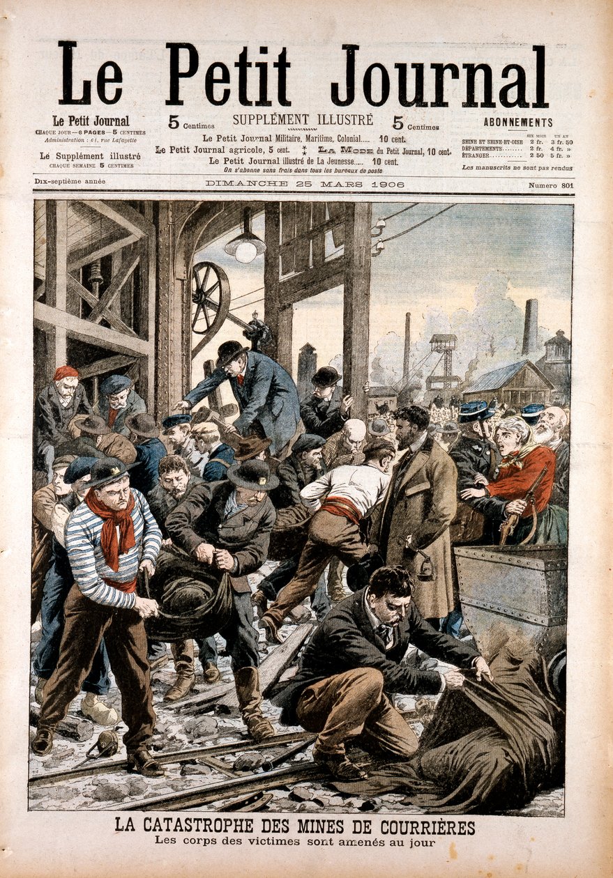 1906年法国Pas-de-Calais Courrieres矿山发生煤矿事故 作者 不明