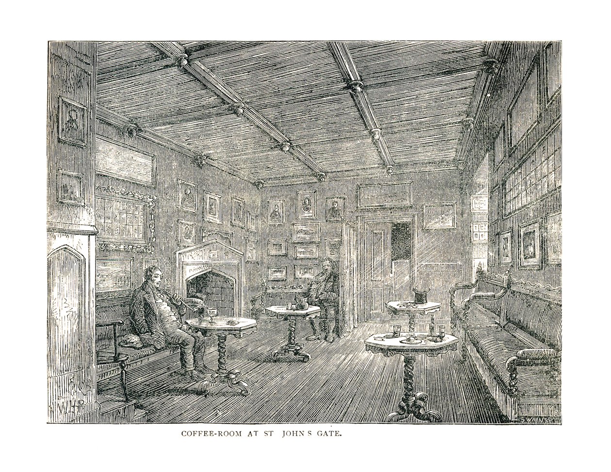 圣约翰门口咖啡室，1878年 作者 不明