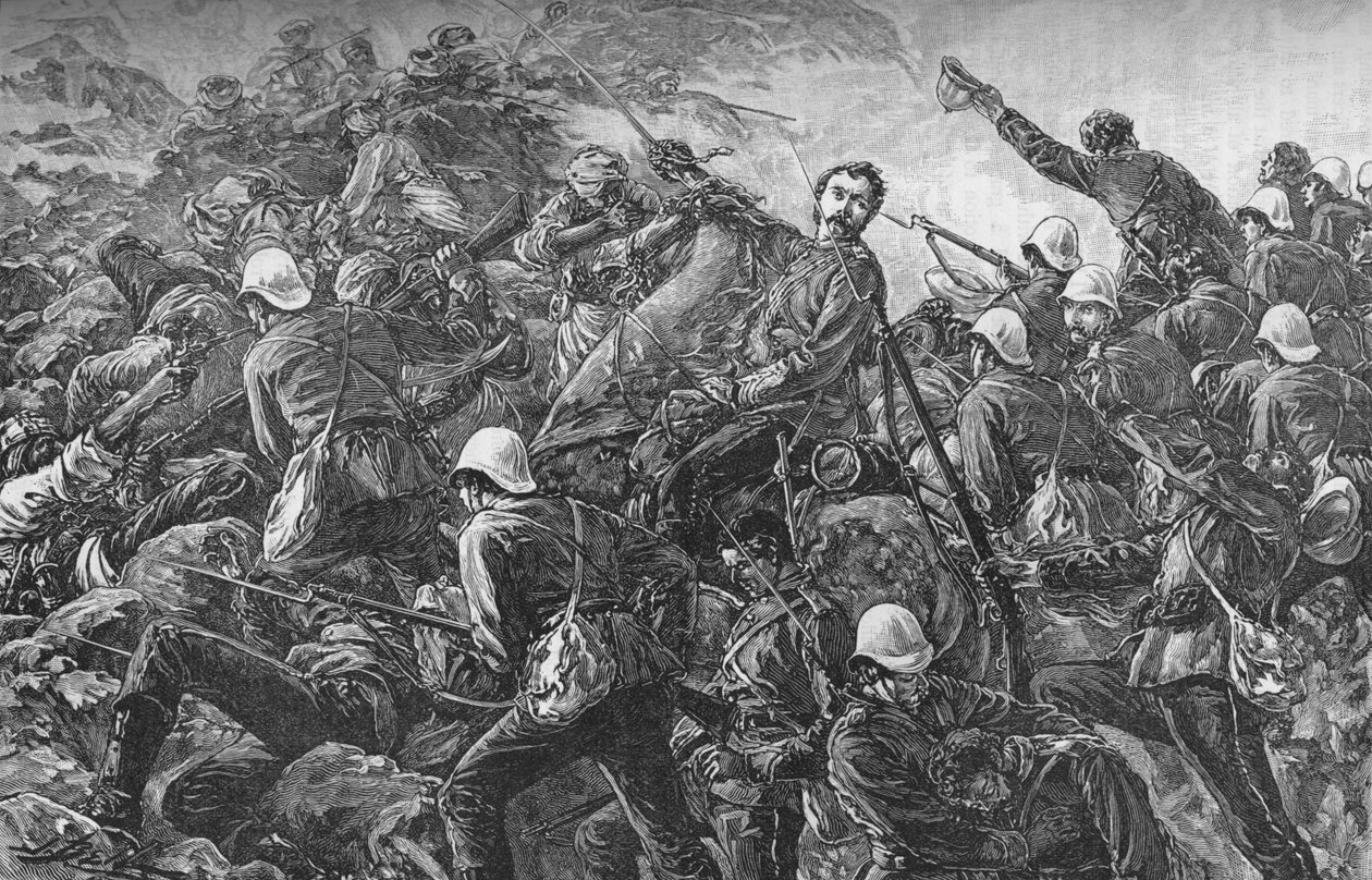 加尔布雷思上校在迈万德战役中，c1880 作者 不明