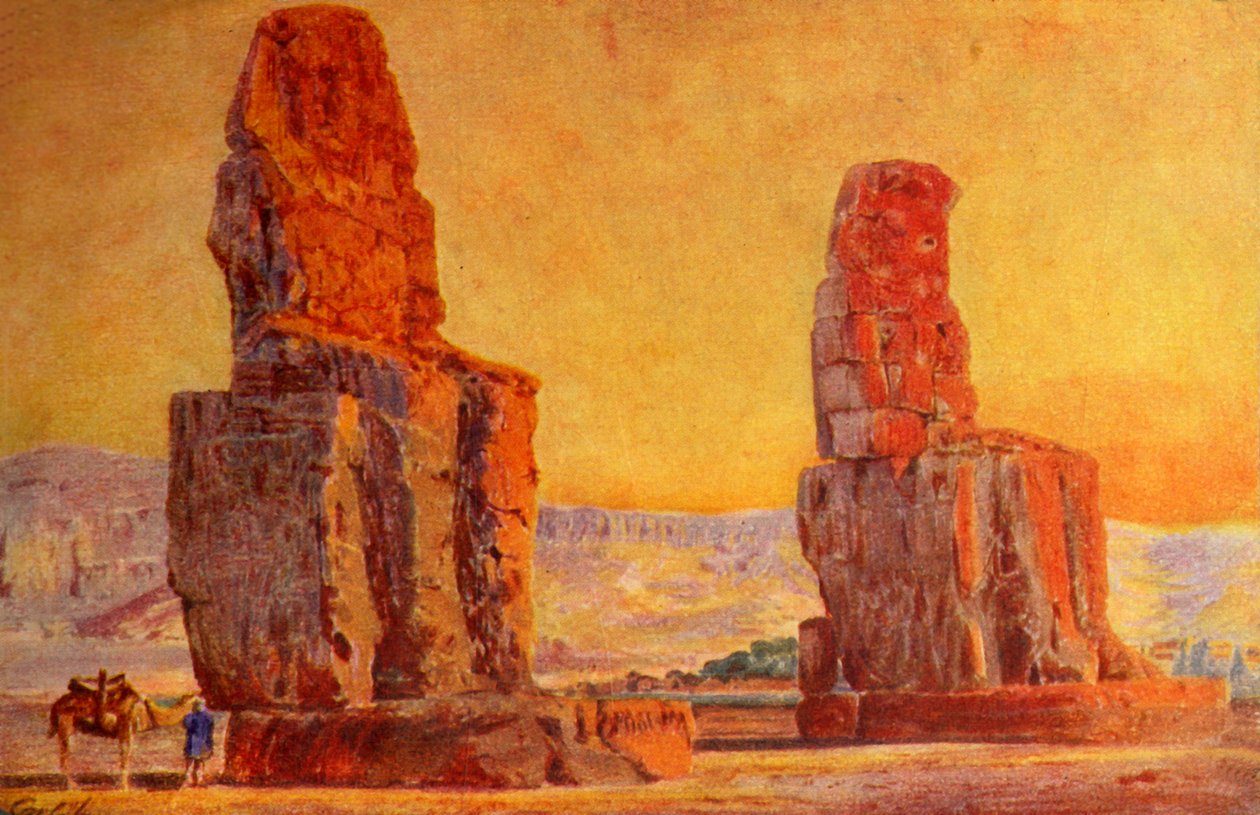 底比斯的巨像，c1918-c1939。 作者 不明