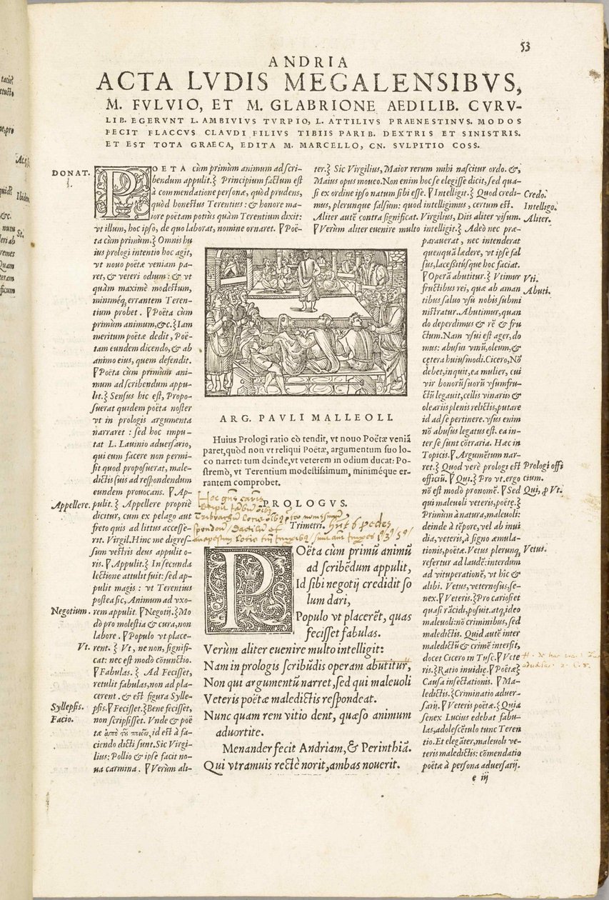 特伦斯喜剧，让·德·罗尼（Jean de Roigny），1552年。 作者 不明