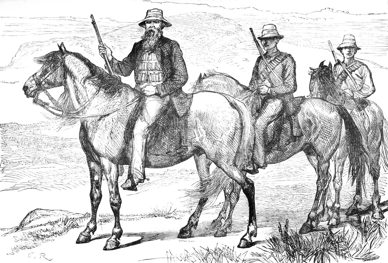 特瓦瓦尔骑兵义工的指挥官Piet Uys，c1880 作者 不明