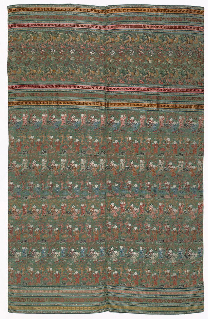 复合编织纺织品，1800年代。 作者 不明