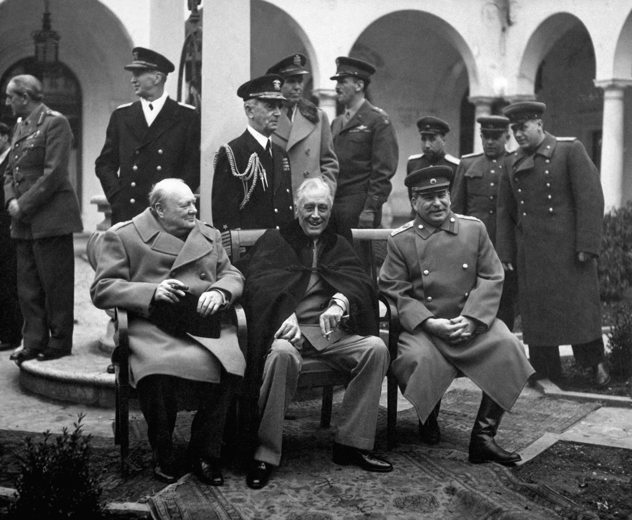 1945年2月，盟国领导人会议在苏联克里米亚的雅尔塔举行 作者 不明