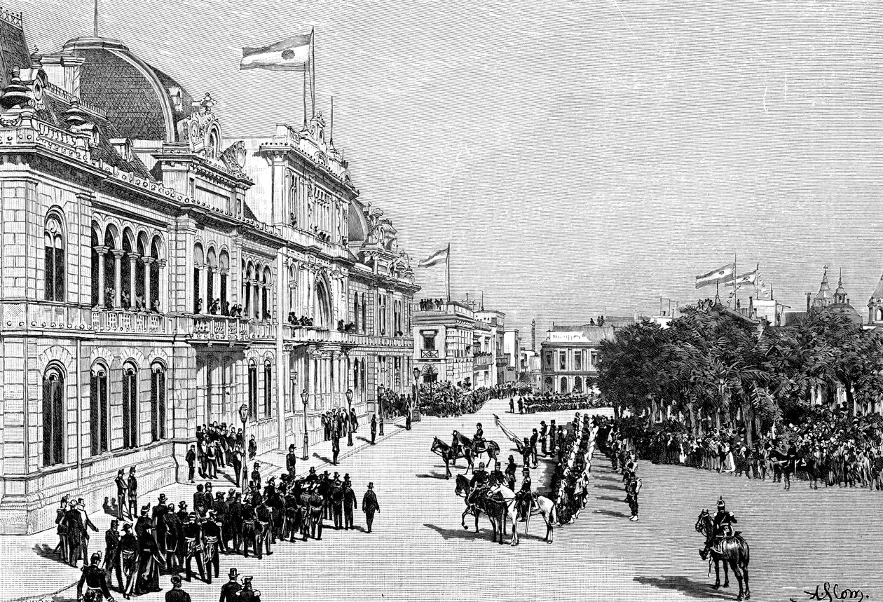 国会大厦，阿根廷布宜诺斯艾利斯，1895年 作者 不明
