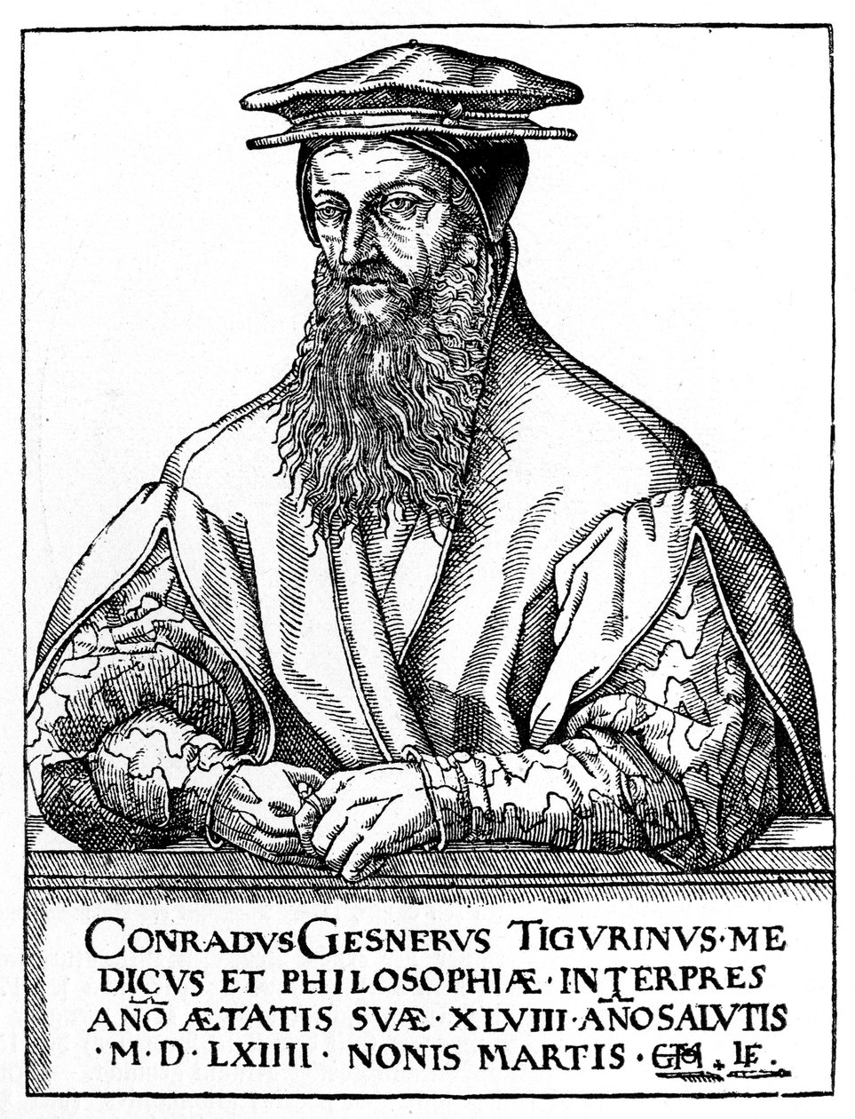 康拉德·盖斯纳（Conrad Gessner），瑞士博物学家，1887年 作者 不明