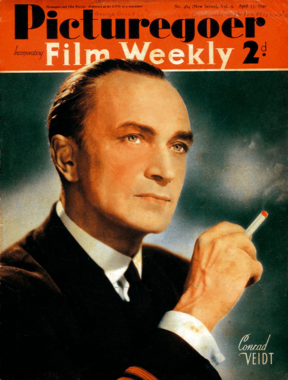 康拉德·韦德（Conrad Veidt）1893-1943，德国演员，1940年 作者 不明
