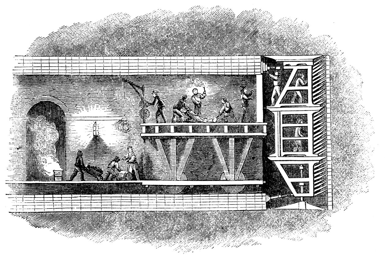 1825-1843年，伦敦泰晤士河隧道的建设 作者 不明