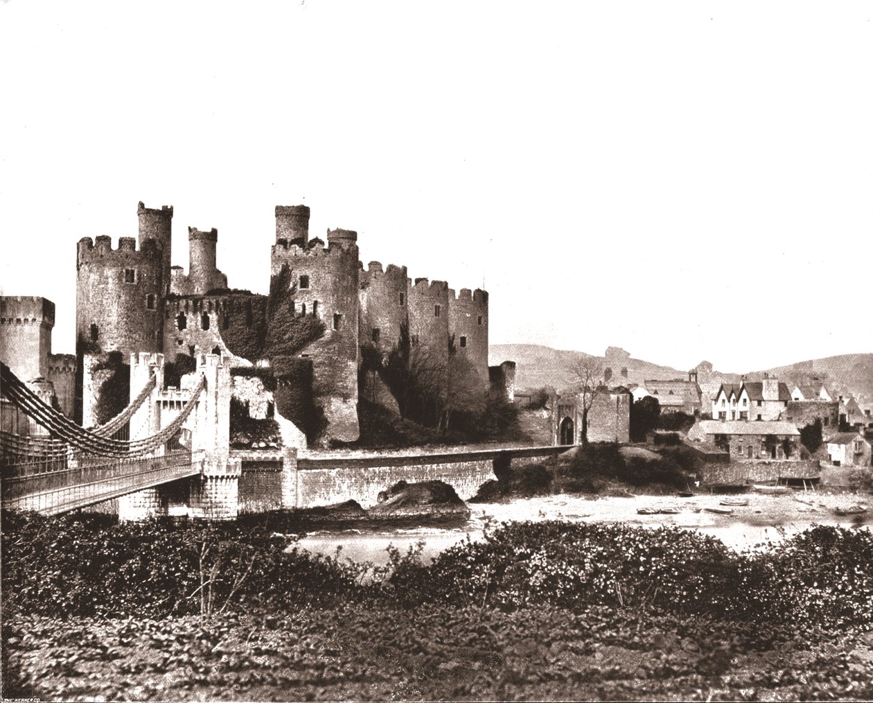 北威尔士康威城堡（Conway Castle），1894年。 作者 不明