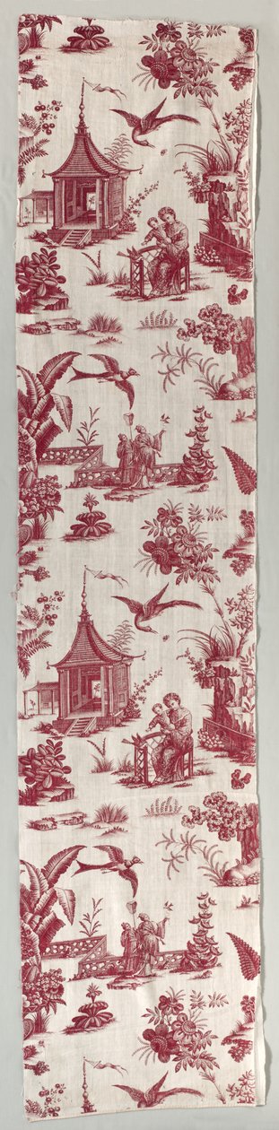 铜版印刷棉，1700年代。 作者 不明
