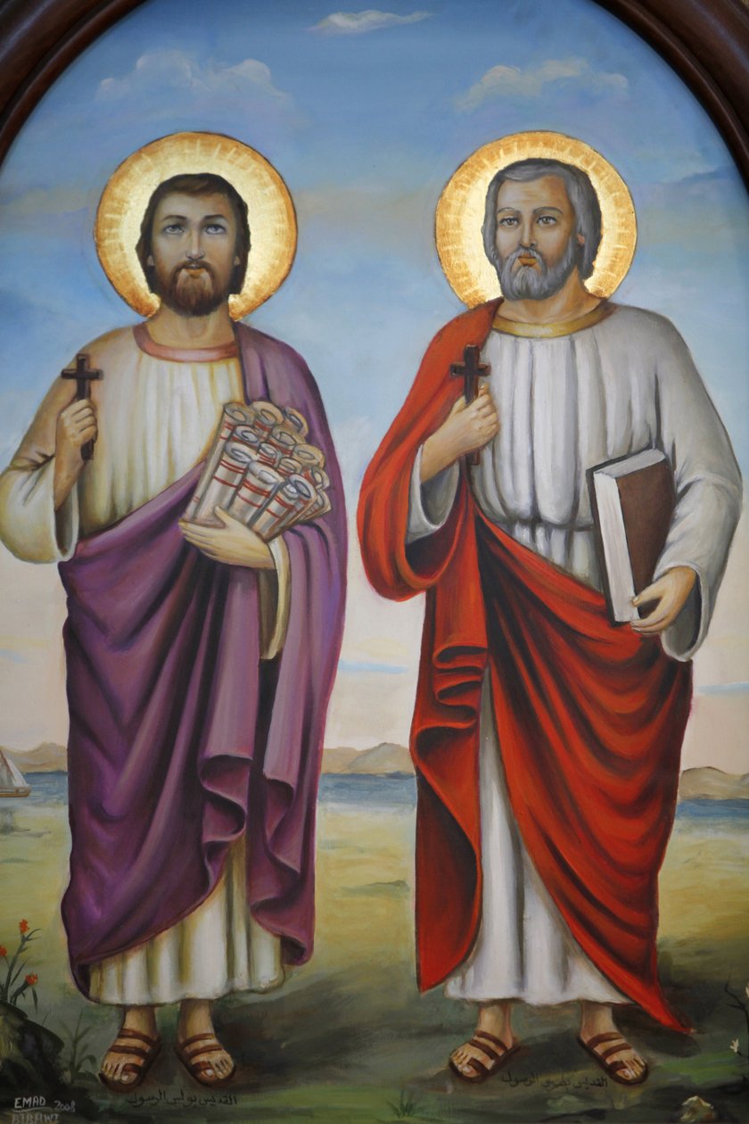 Coptic icon : saints Le Caire Egypte 作者 不明