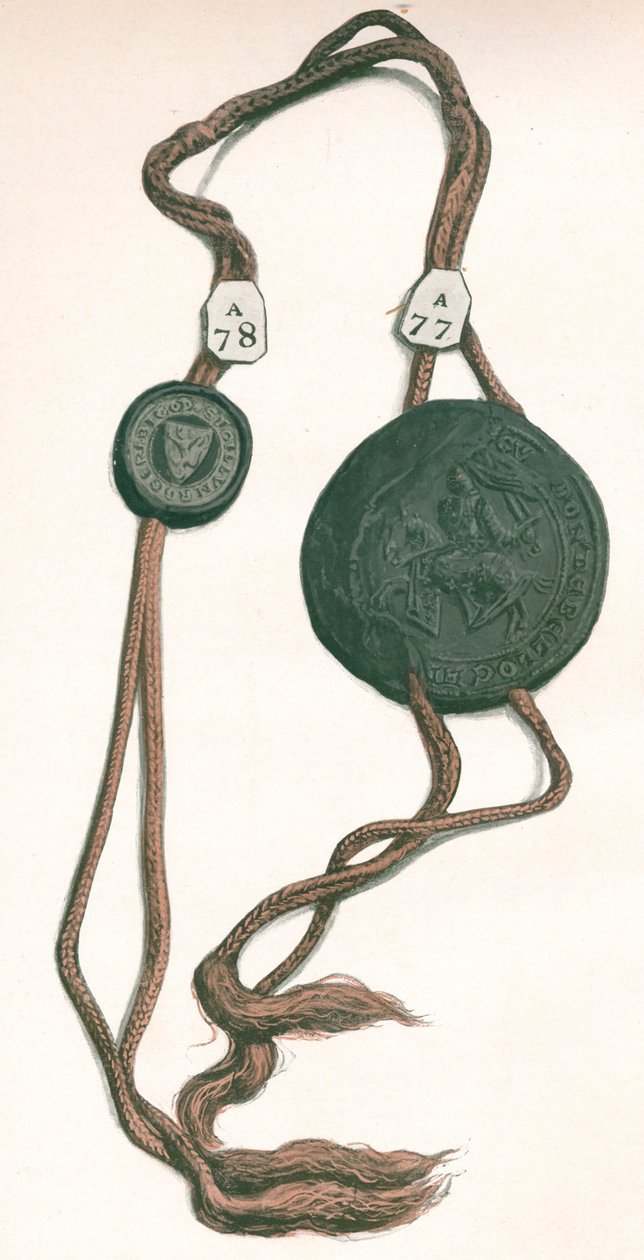 Cord III罗杰·比格德（Roger Bigod），诺福克伯爵（Earl of Norfolk），盖伊·德尚（Guy de Beauchamp），沃里克伯爵（Warwick），1904年 作者 不明