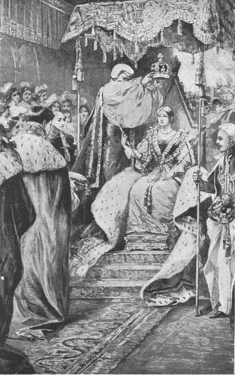 1838年6月28日，维多利亚女王加冕，1901年。 作者 不明