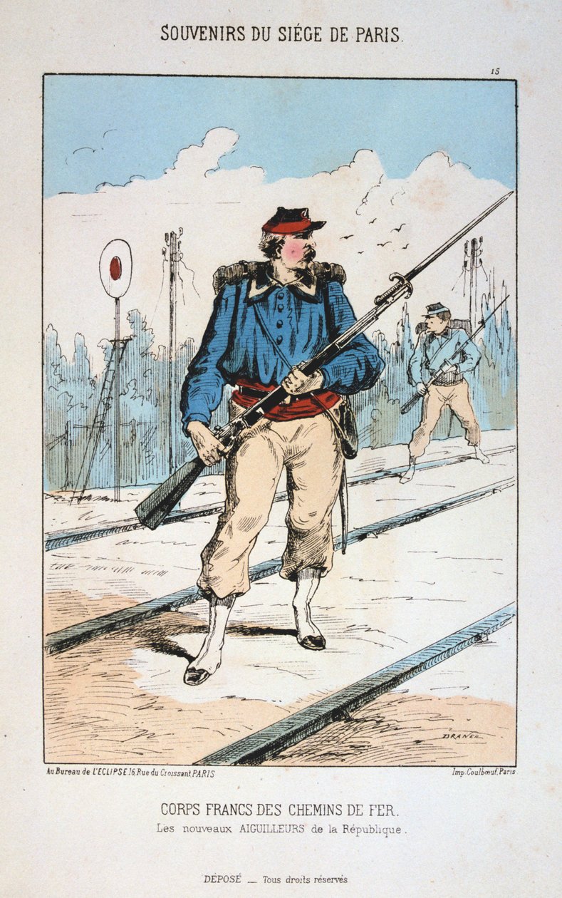 军团Francs des Chemin de Fer，巴黎围困，1870-1871年 作者 不明