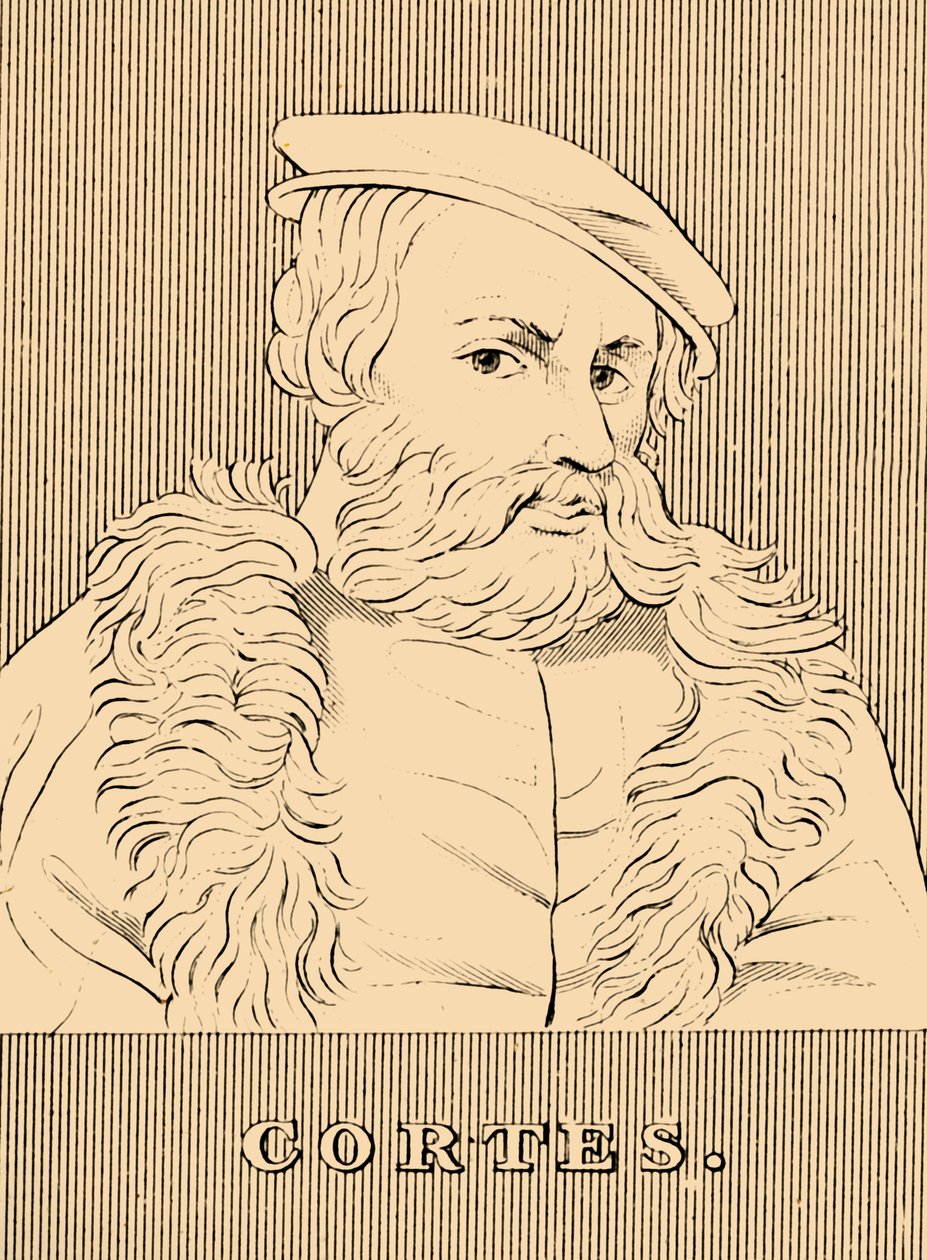 科尔特斯（Cortes），1485-1547年，1830年。 作者 不明