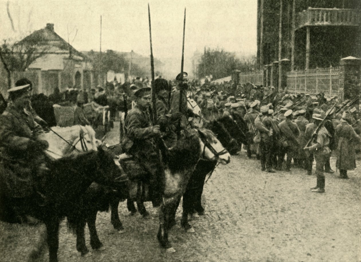 哥萨克士兵，第一次世界大战，1914年，c1920。 作者 不明