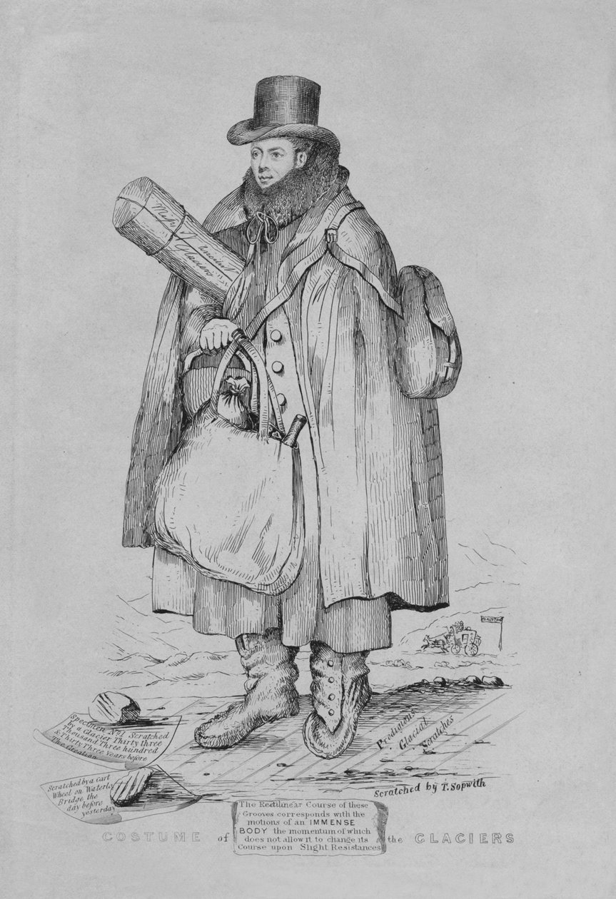 冰川服饰，1875年。 作者 不明