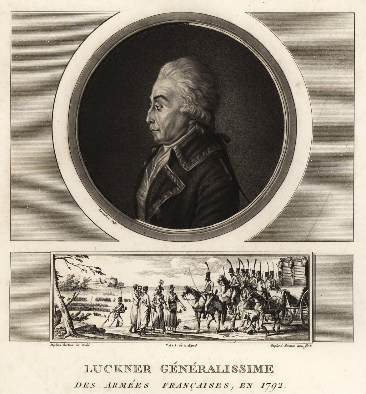 Count Nicolas Luckner, French Revolutionary general, Generalissime des Armees Francaises, executed in 1794 作者 不明