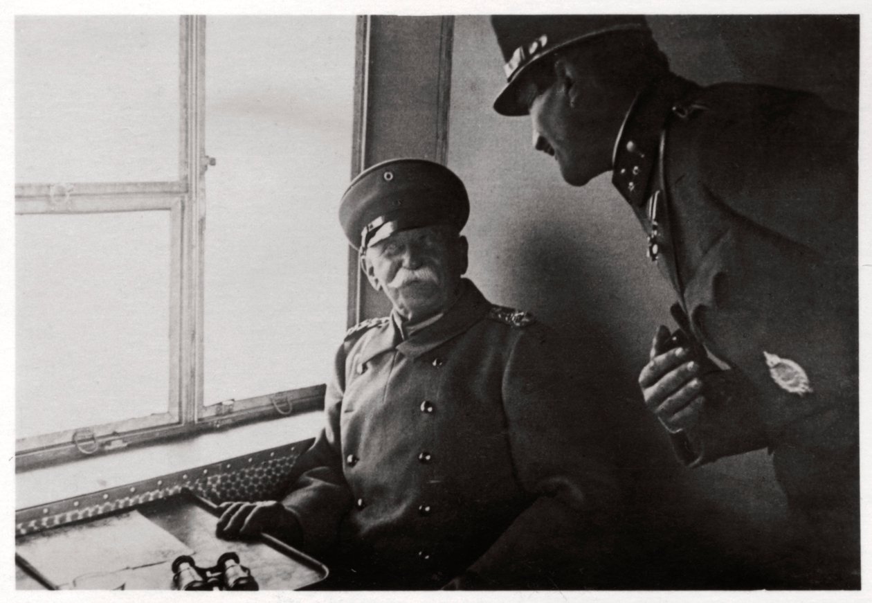 齐柏林飞艇和玛彻船长乘坐齐柏林飞艇L30，1916年，1933年 作者 不明