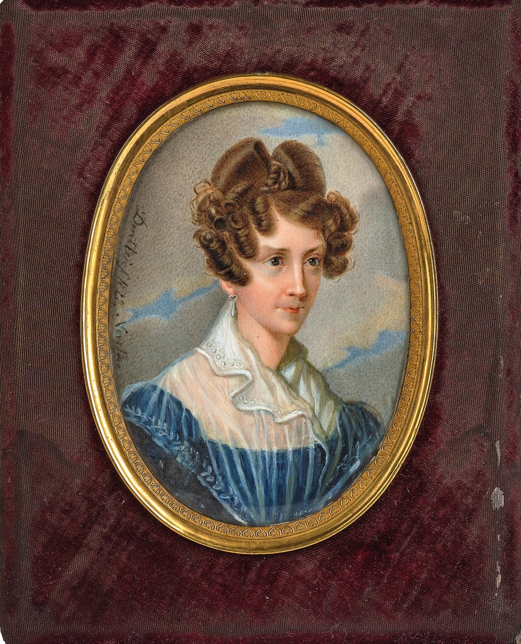 Emilie Troubetzkoy伯爵夫人，née Princess zu Sayn Wittgenstein 1801-1869，1828。 作者 不明