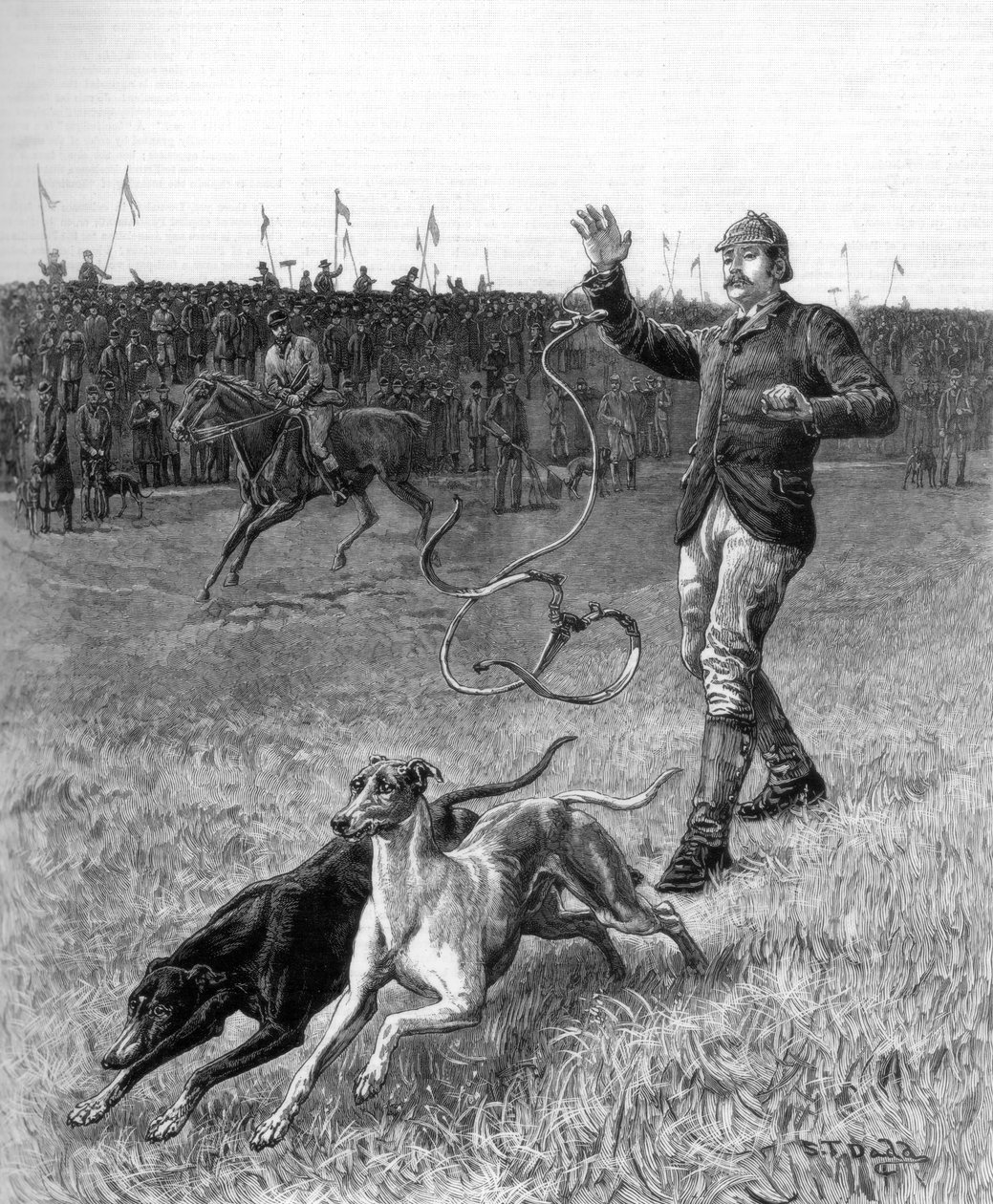Coursing：滑灵狮，1887年 作者 不明