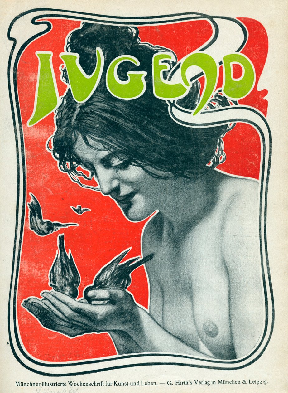 德国艺术周刊《Jugend》的封面，1898年 作者 不明