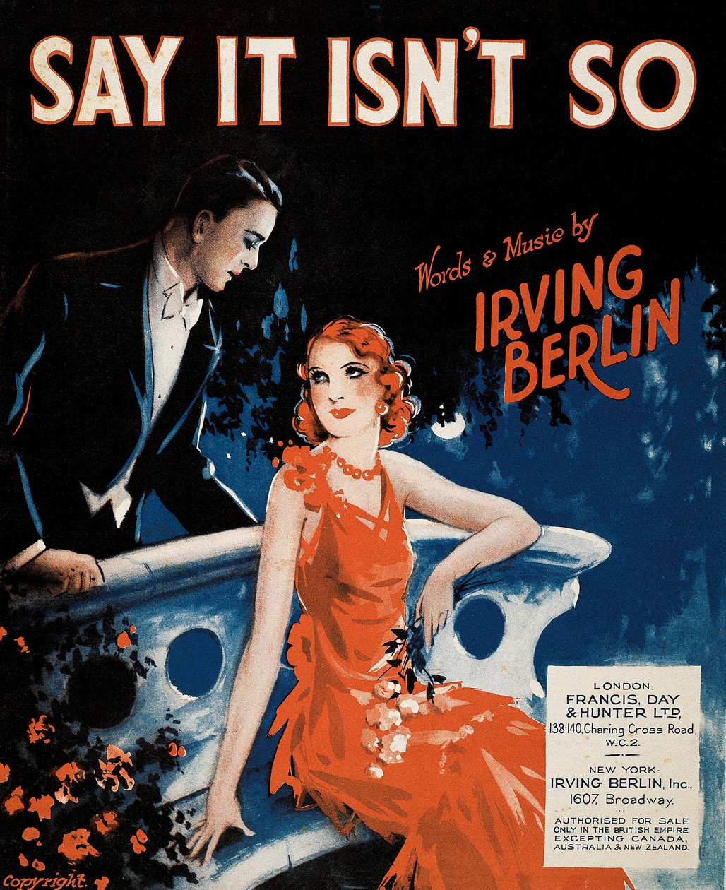 Cover of the score of "Say It Isn