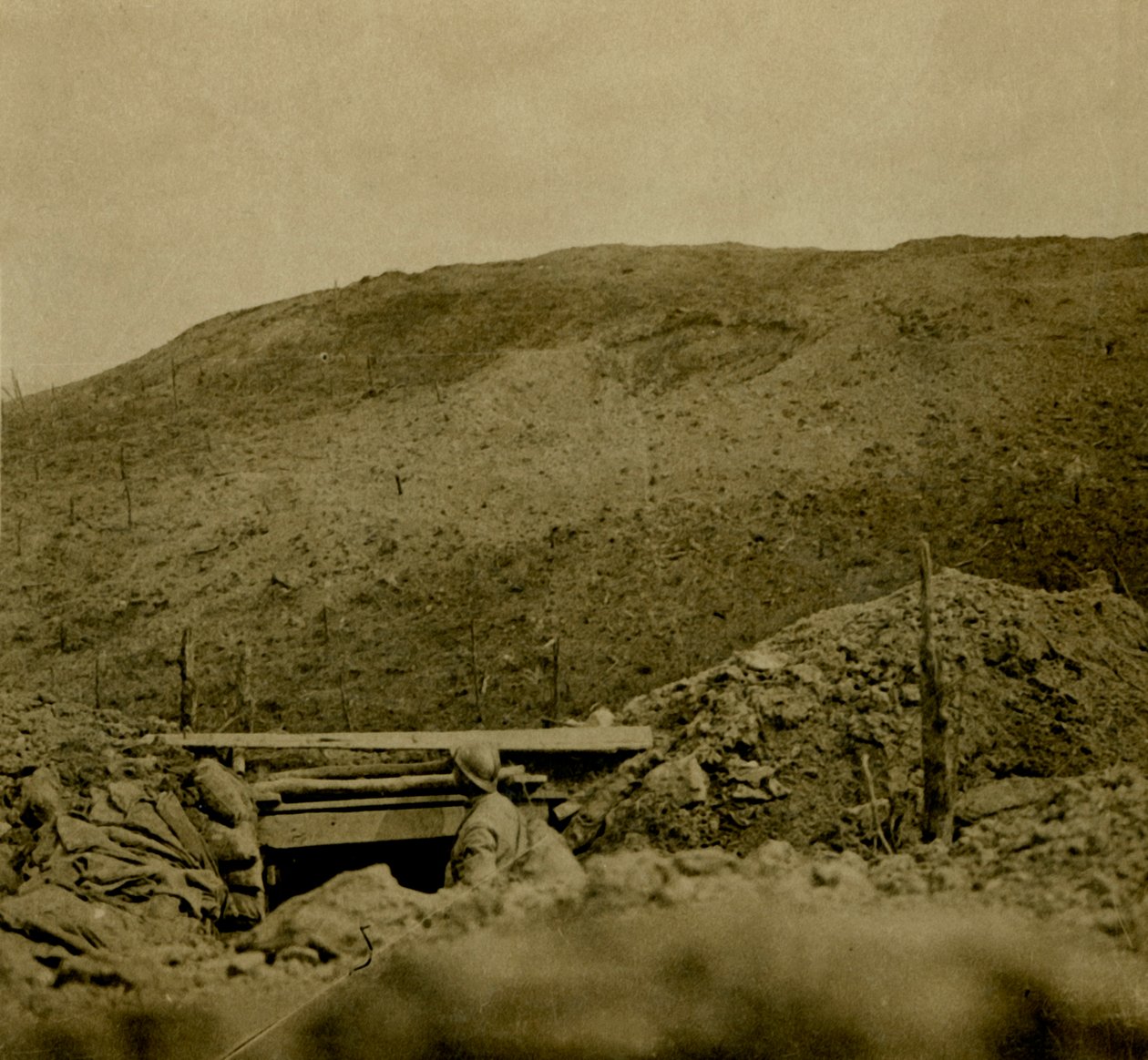 法国北部LesÉparges的山顶，c1914-c1918。 作者 不明