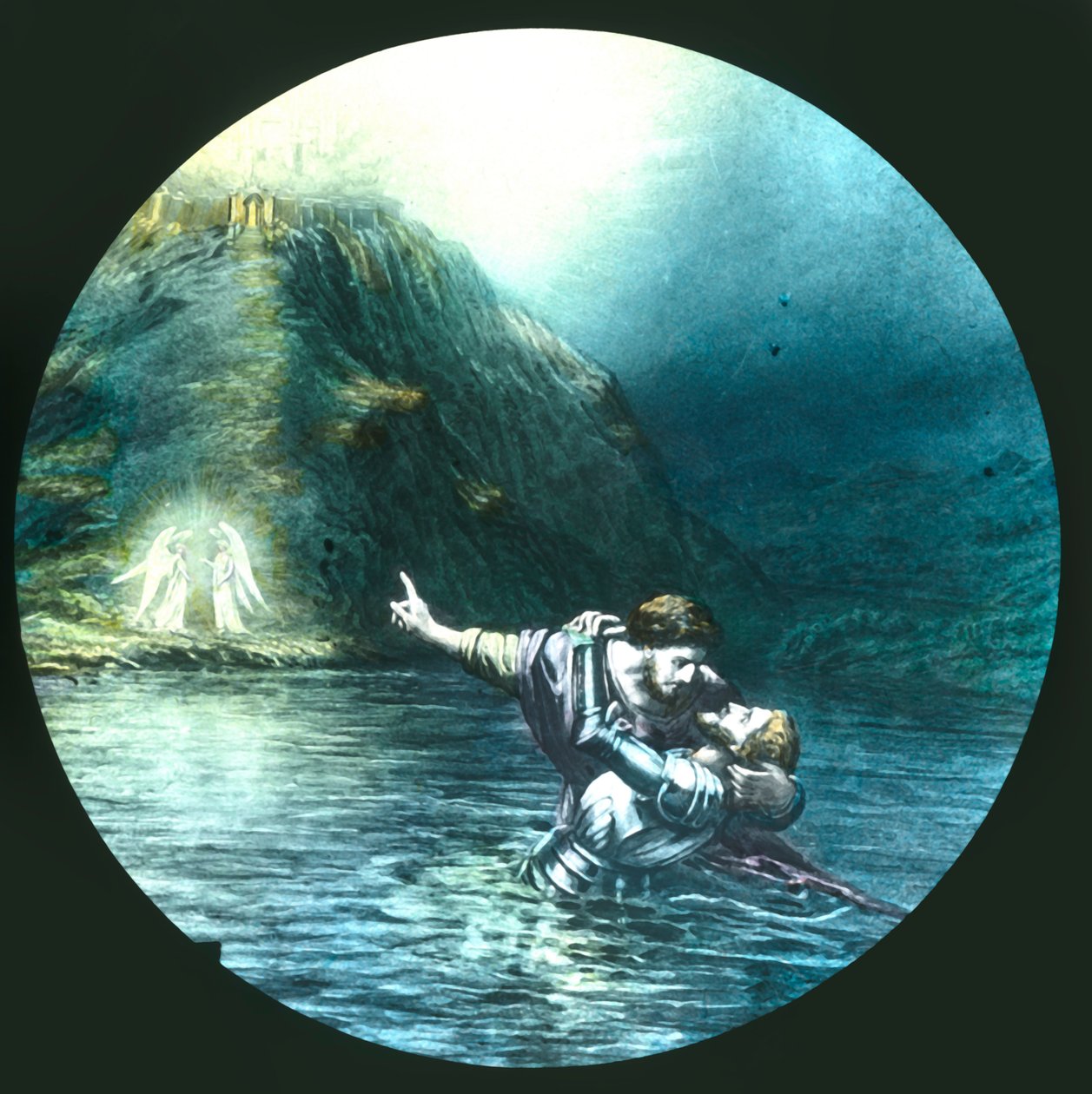 穿越死亡河，c1910。 作者 不明
