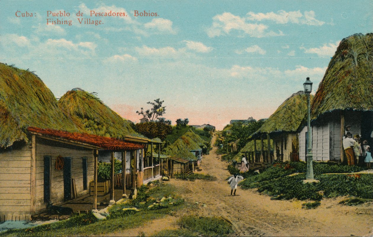 古巴：渔村。波西奥斯渔村，1919年 作者 不明