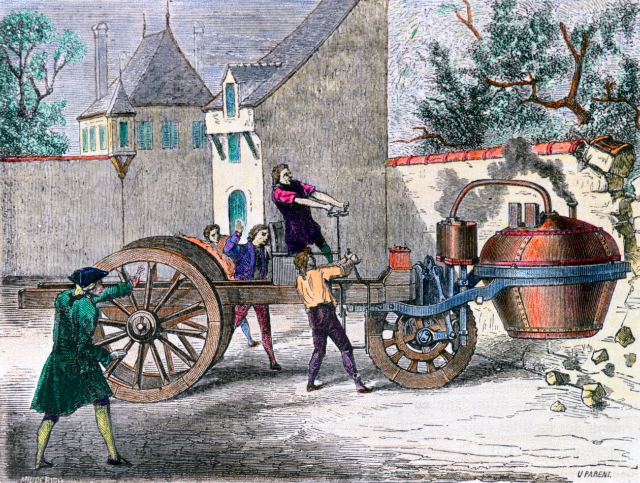 Cugnots Steam Wagon，19世纪 作者 不明