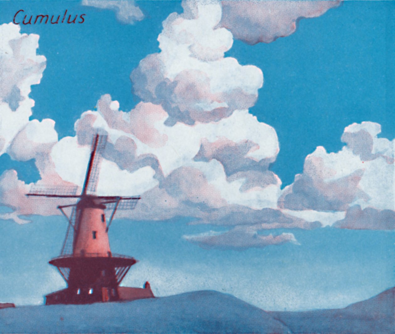 积云-天空中数十种主要云形式，1935年 作者 不明