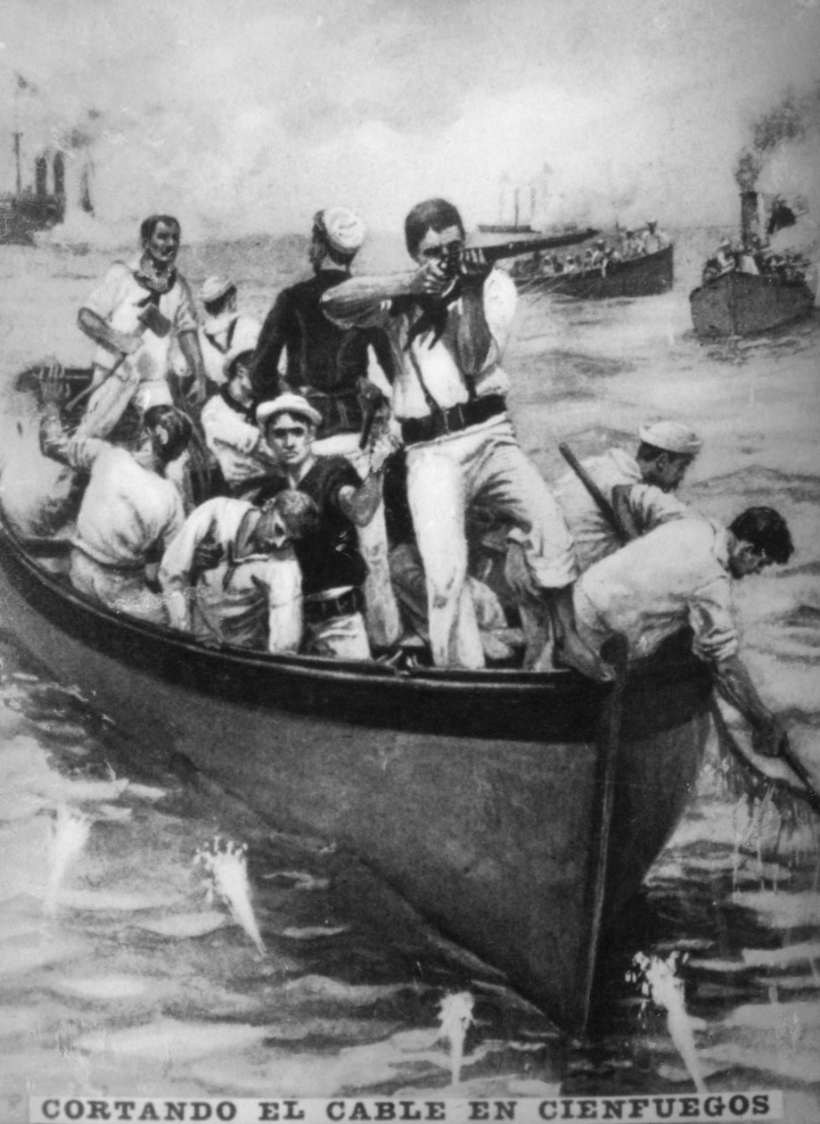 切割Cienfuegos电缆，1898年，1920年代 作者 不明
