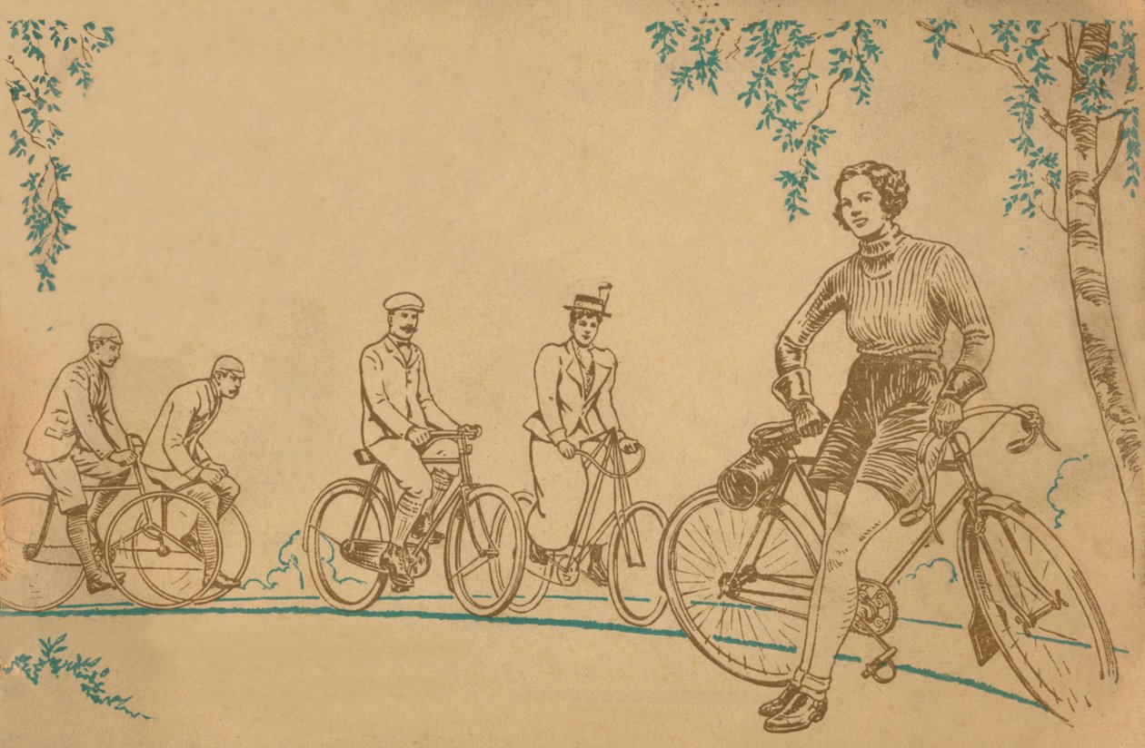 骑自行车1839-1939年的前盖，1939年 作者 不明