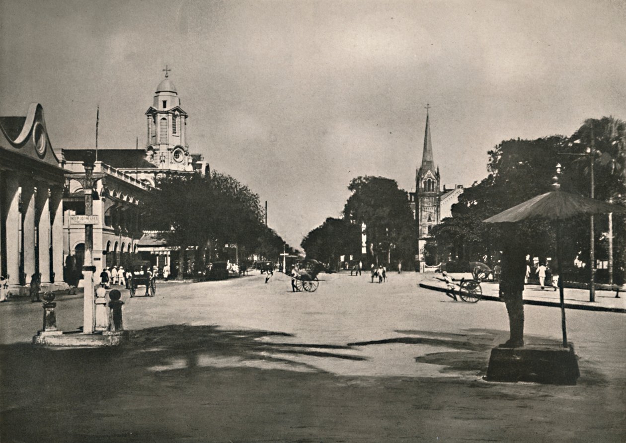 仰光Dalhousie街，1900年。 作者 不明