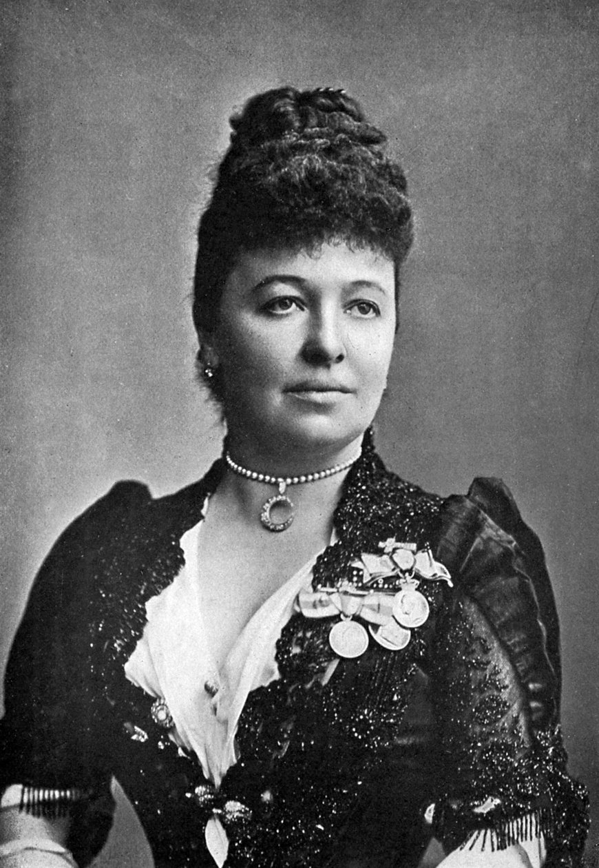 艾玛·阿尔巴尼夫人（Dame Emma Albani）1852-1930，加拿大歌剧歌手，c1890 作者 不明