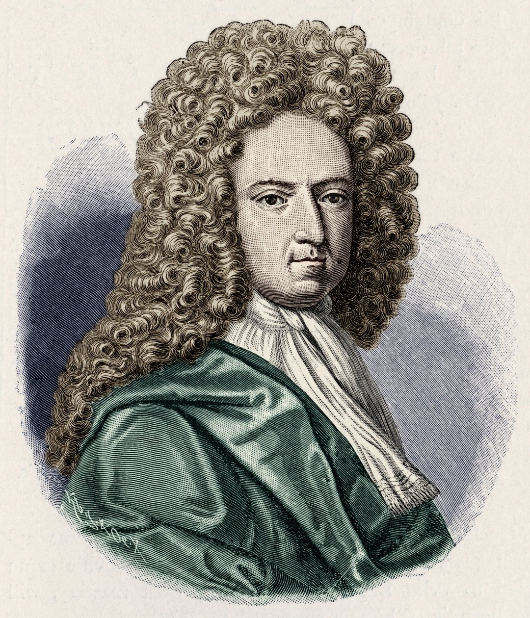 Daniel Defoe - portrait. English author and journalist 1660-1731 作者 不明