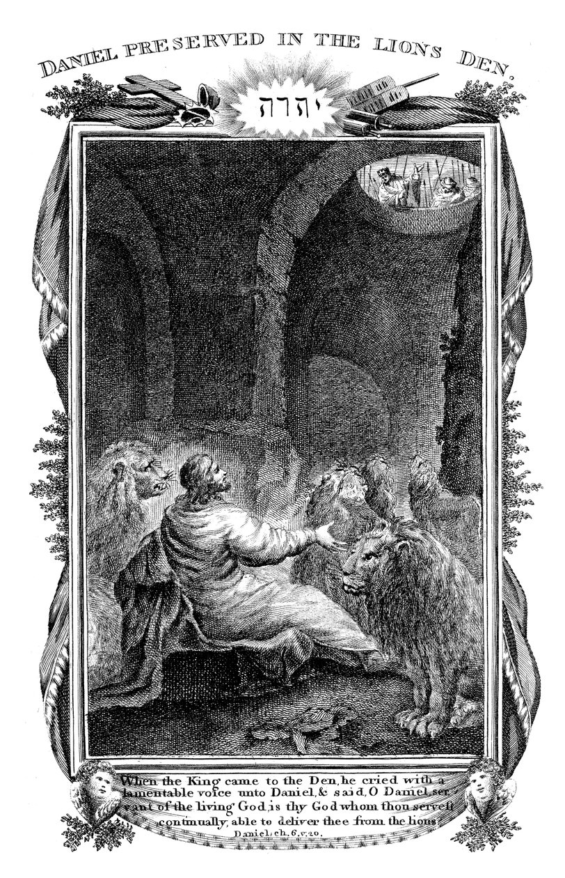 丹尼尔在狮子窝，1804年 作者 不明