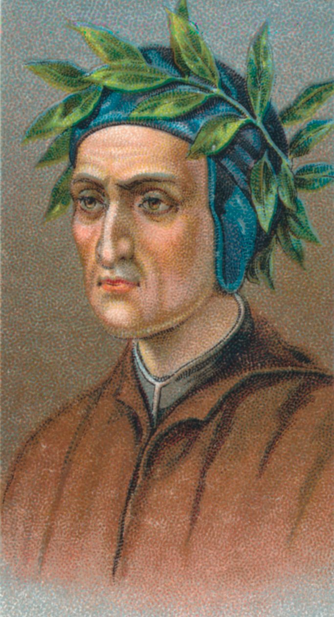 但丁·阿利吉耶里（Dante Alighieri）1265-1321，意大利佛罗伦萨诗人，1924年 作者 不明