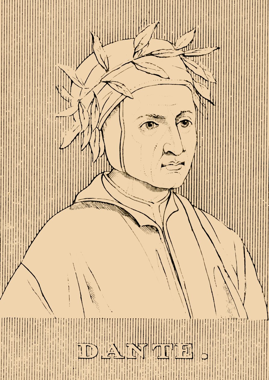 但丁，c1265-1321，1830年。 作者 不明