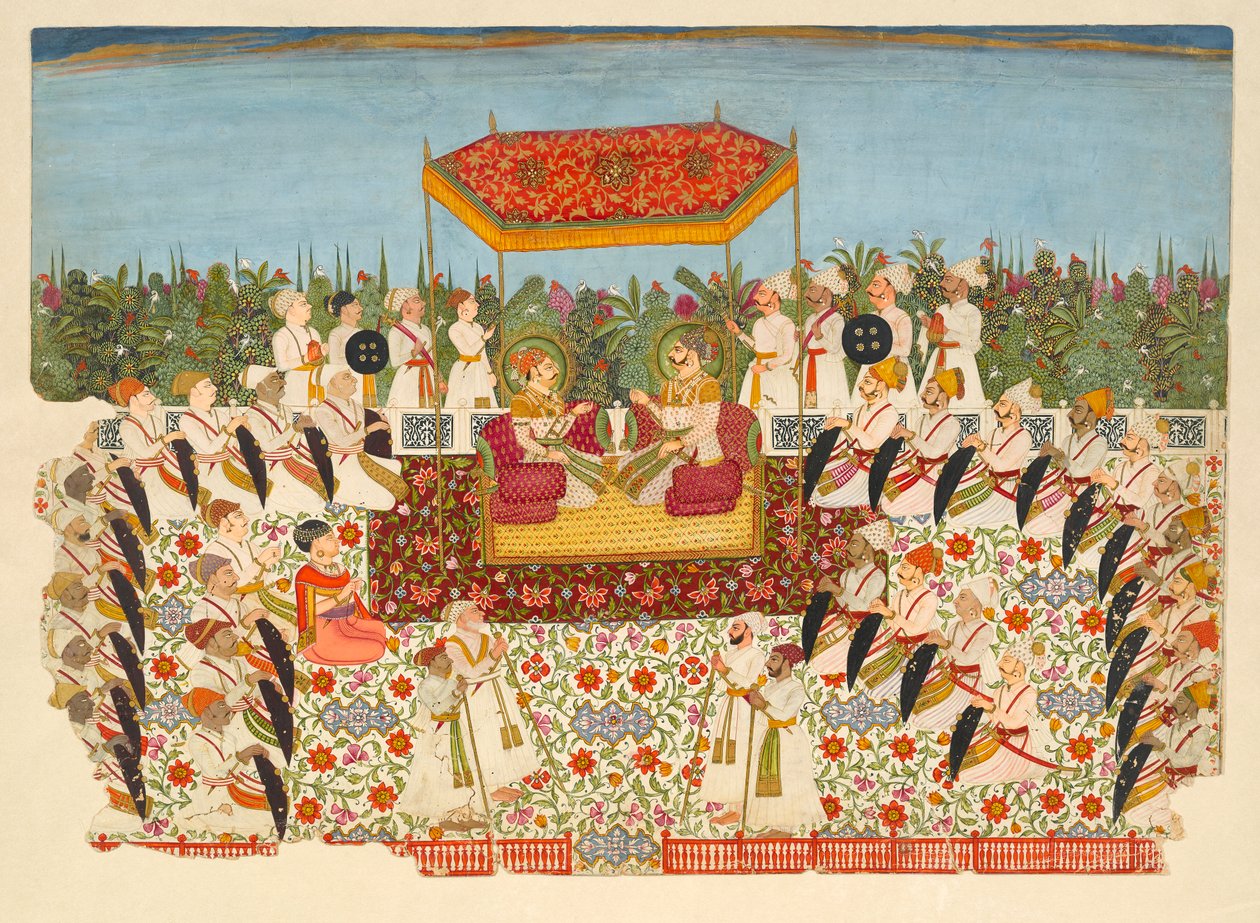 Darbar Mirza Maharai Lakhpatiji，1750年。 作者 不明