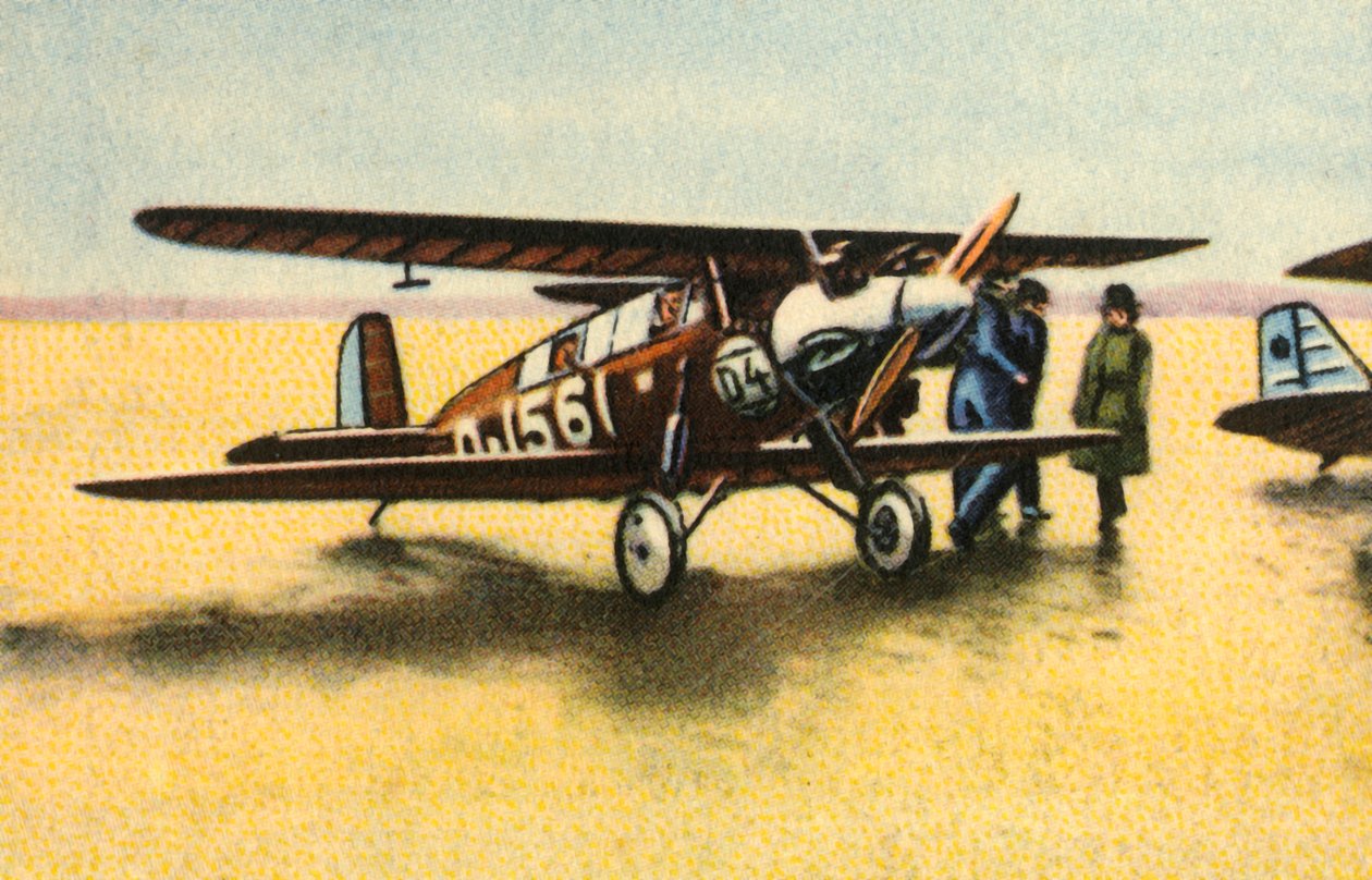 达姆施塔特D-18双翼飞机，1920年代，1932年。 作者 不明