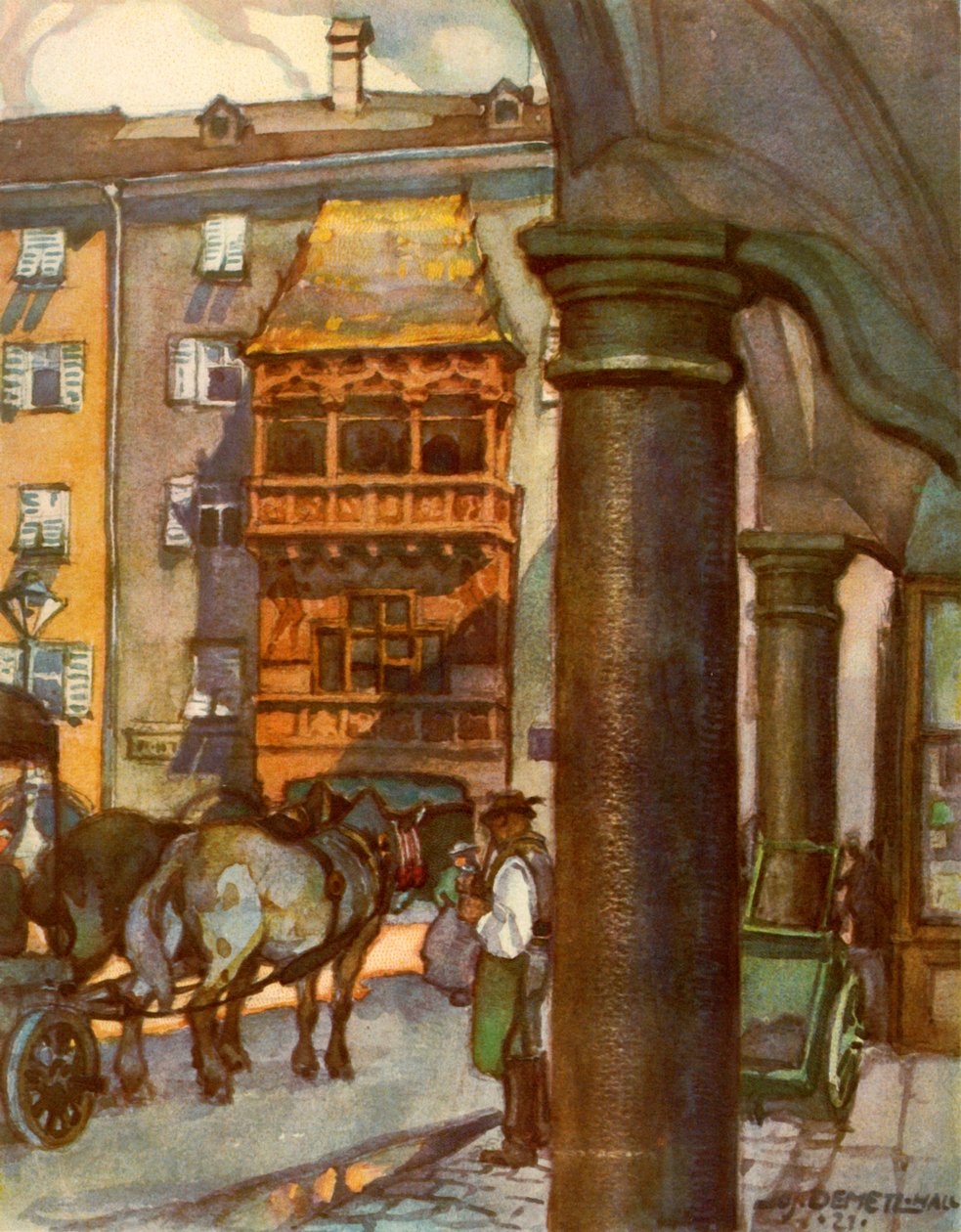 金色屋顶，金色屋顶，c1929。 作者 不明