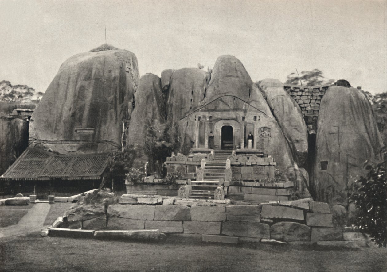 Issurumuniya-Felse-Vihara由国王Devanampiya Tissa在公元前3世纪建造，1926年 作者 不明
