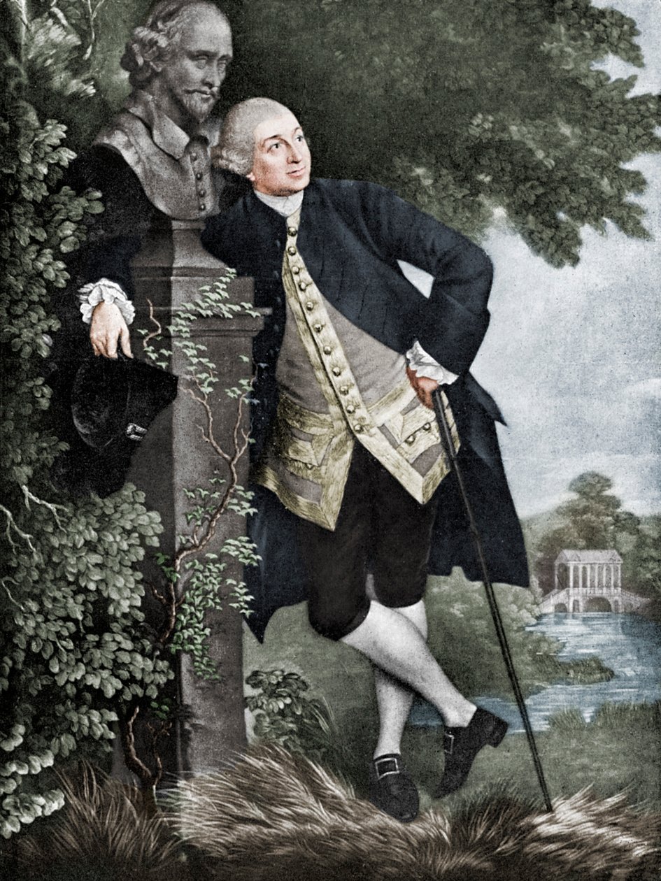 大卫·加里克（David Garrick）1717-1779，英国演员，编剧，剧院经理和制片人，1905年 作者 不明