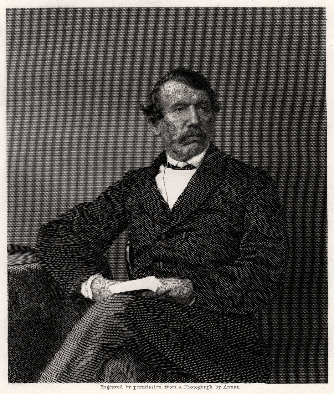 大卫·利文斯通（David Livingstone），苏格兰传教士和非洲探险家，十九世纪 作者 不明