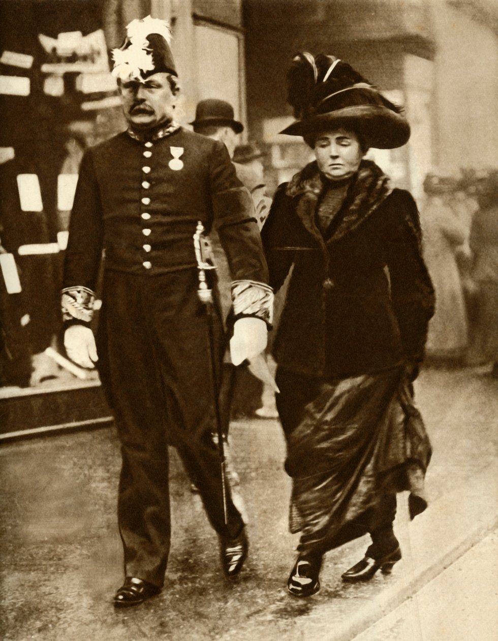 大卫·劳埃德·乔治（David Lloyd George）和他的妻子玛格丽特（Margaret），1910年，1935年。 作者 不明