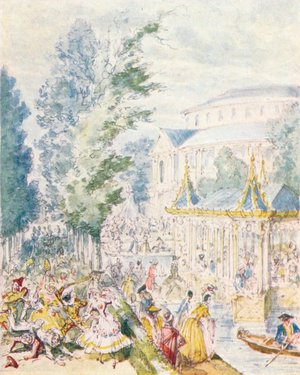 1842年在Ranelagh花园中的Day化装舞会，1903年。 作者 不明